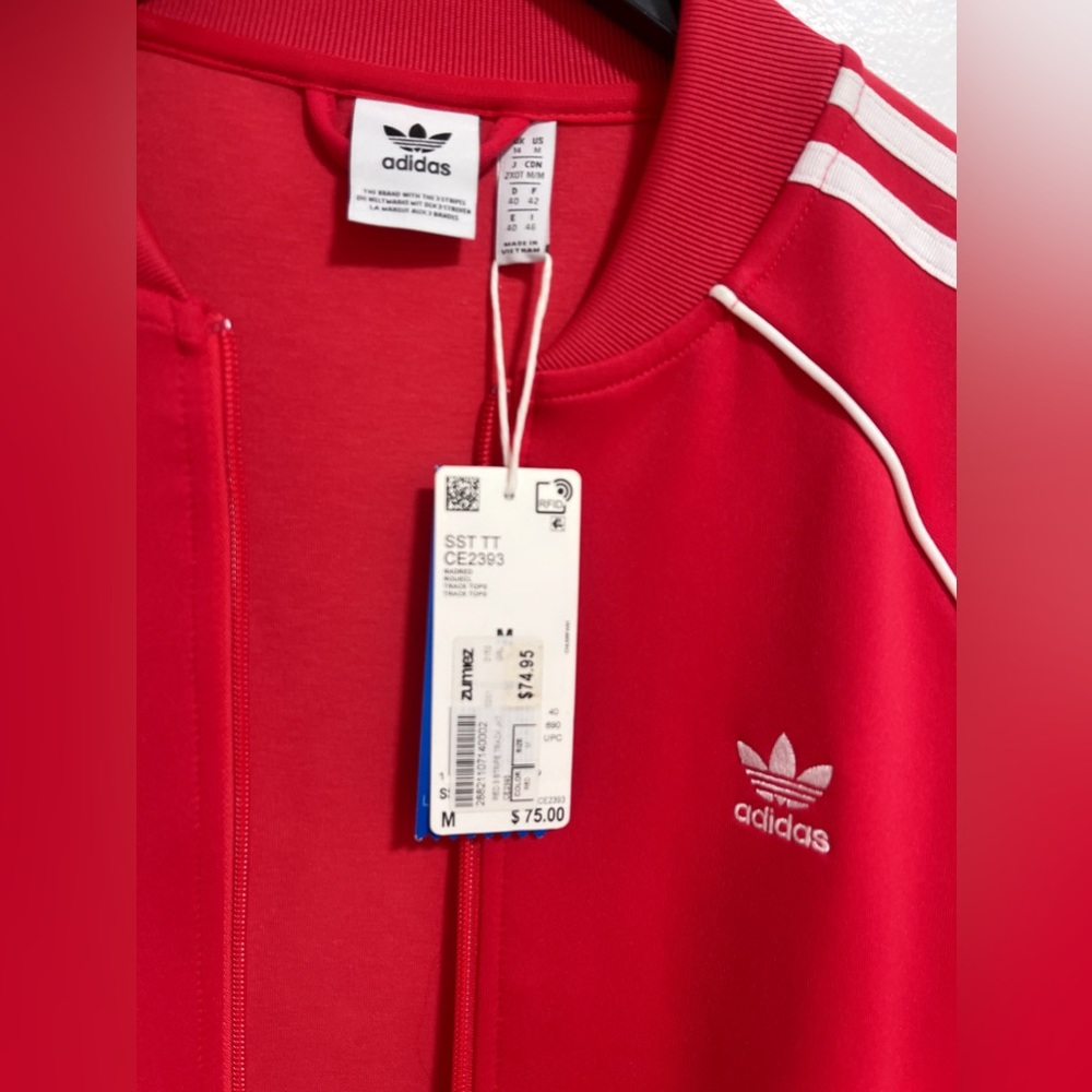 ADIDAS RED 3 stripe